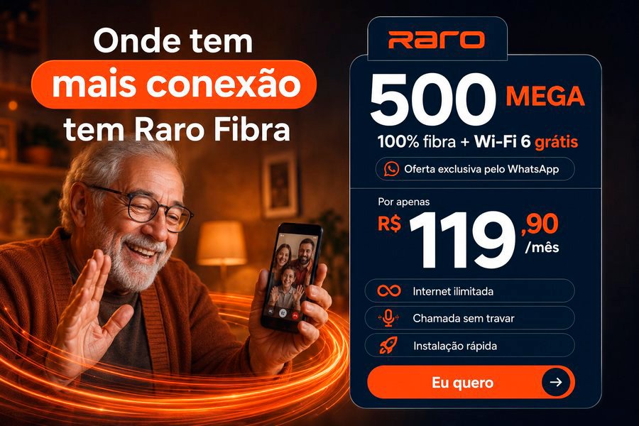 Promoção Raro Fibra